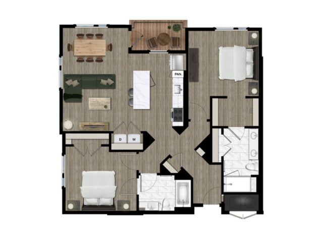 Two Bedroom (2A)