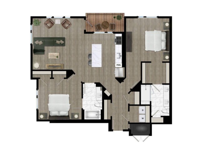 Two Bedroom (2G)