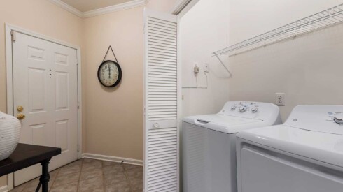 Personal laundry room at Remington apartments